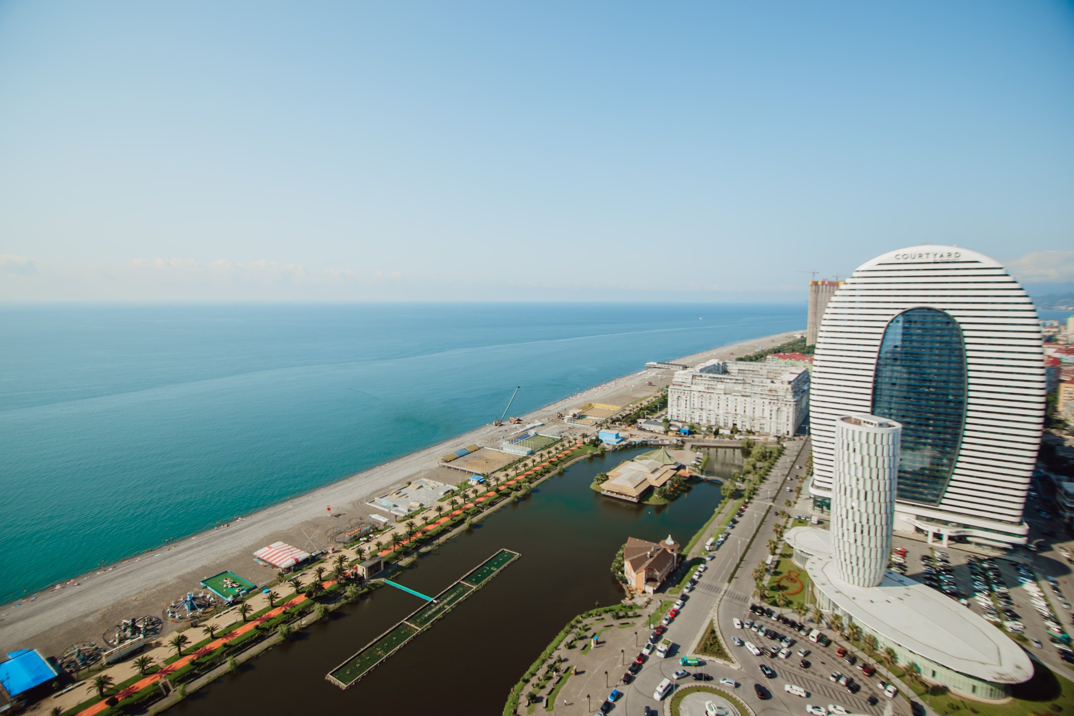 Вид на море и Orbi City с 36&nbsp;этажа